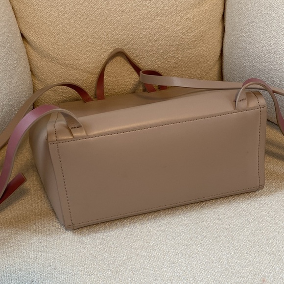 EUC Kate Spade neutral leather backpack - Picture 6 of 8